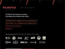 Tablet Screenshot of marketica.com